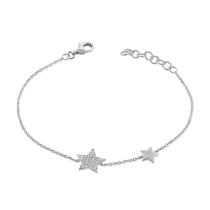 14K GOLD DIAMOND HAYDEN STAR BRACELET