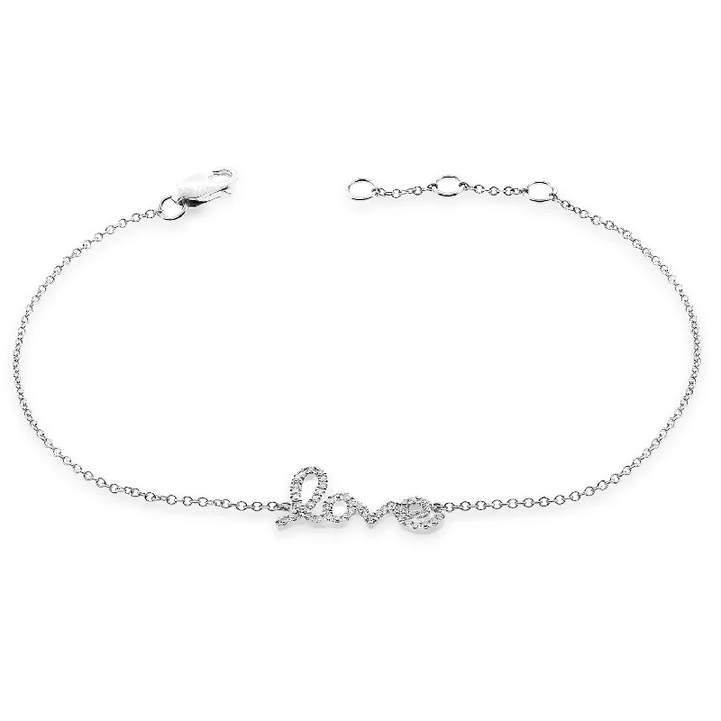 14K GOLD DIAMOND LUCY LOVE BRACELET