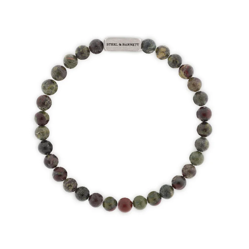 Natural Ned 6mm Round Gemstone Bracelet Dragon Blood