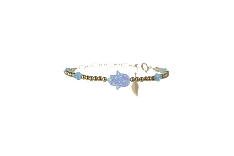 HAMSA BY THE YARD OPAL BRACELET