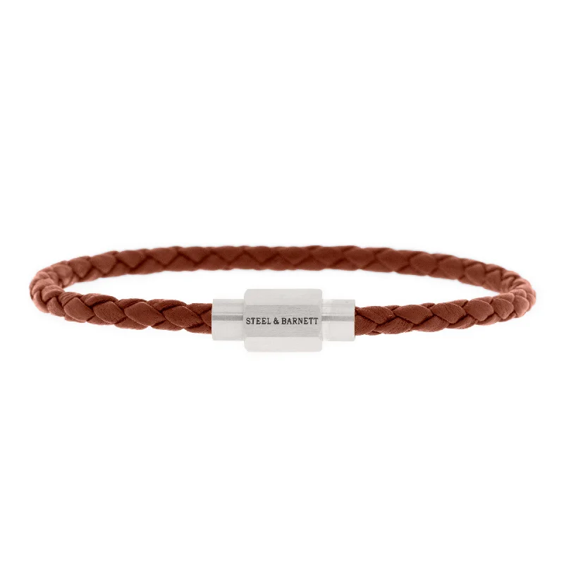 Luke Landon Nappa Leather Bracelet Peanut