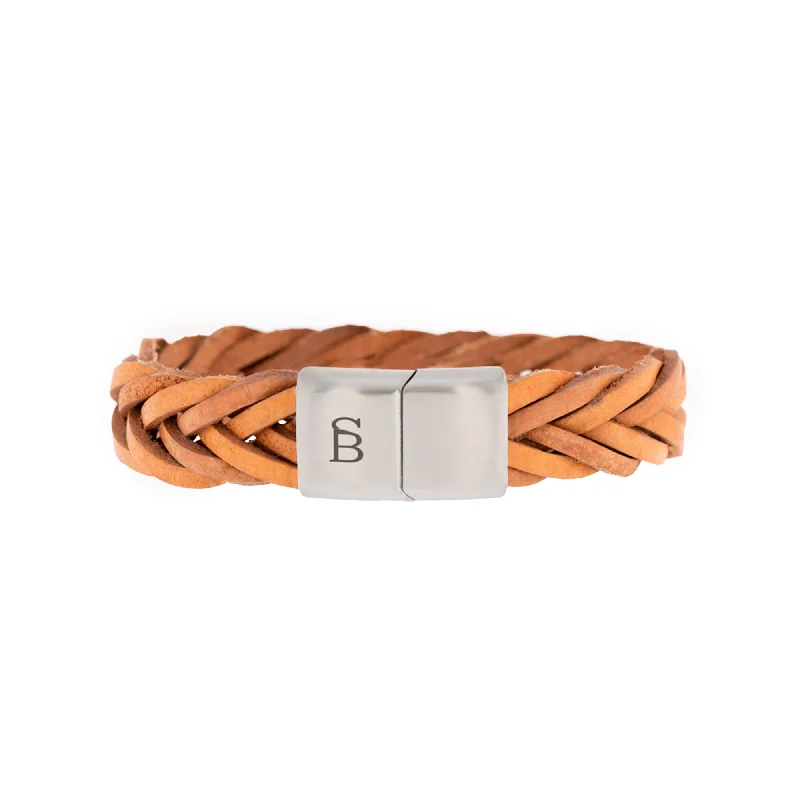 Preston Leather Bracelet Beige