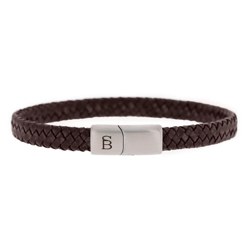 Riley Leather Bracelet Brown