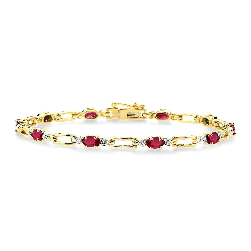 Ruby and Diamond Bracelet