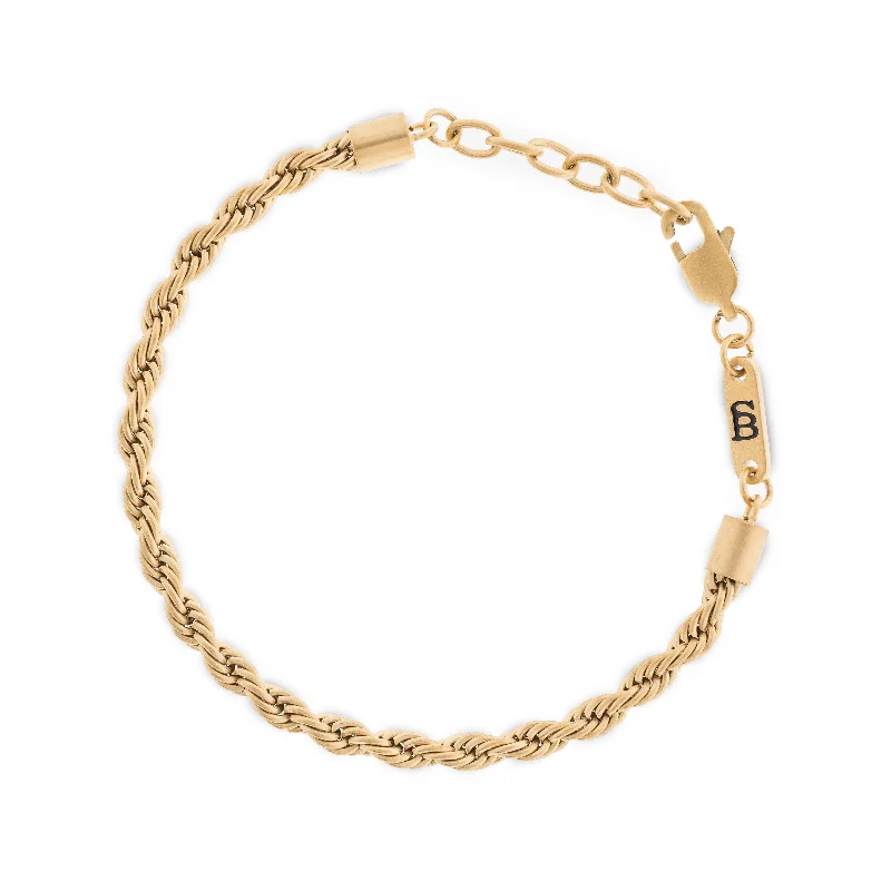 Helix 4mm Chain Bracelet 18K Gold