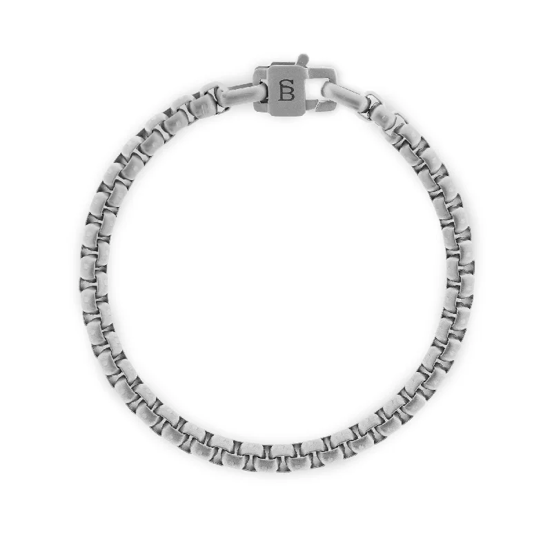 Urban Edge 5mm Box Chain Bracelet Silver