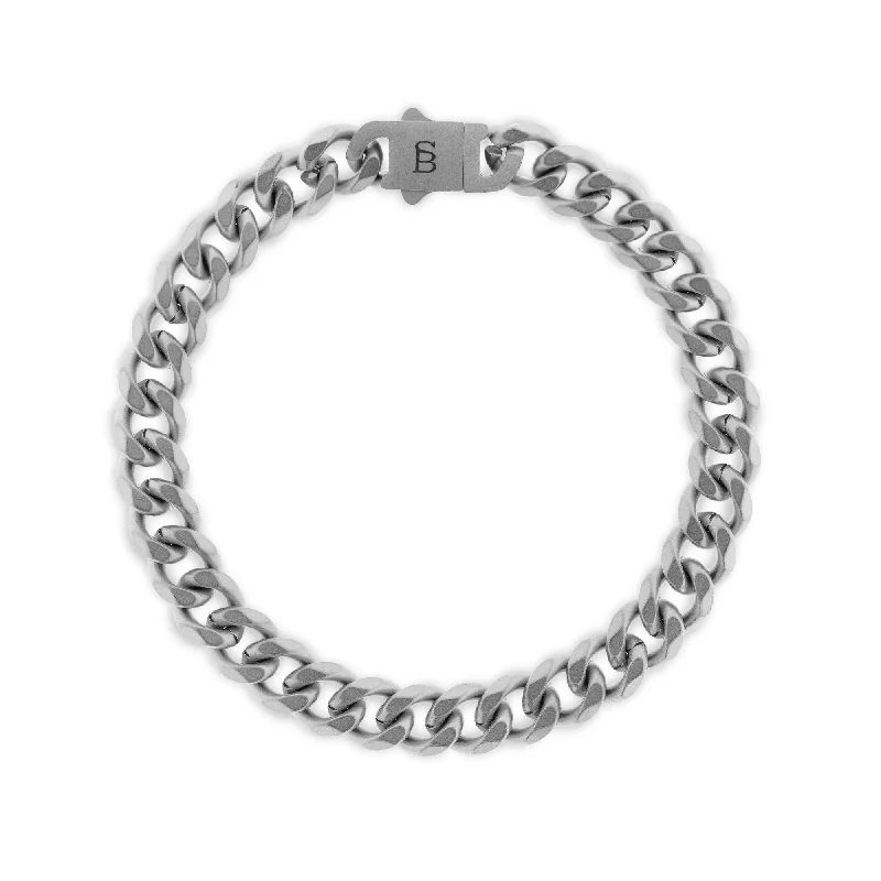 Valence Vic 8mm Chain Bracelet Silver