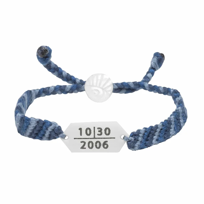 Woven Custom Date Bracelet