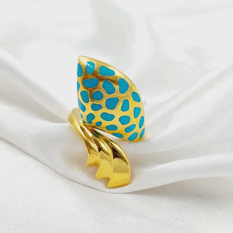 Enameled Snake Ring