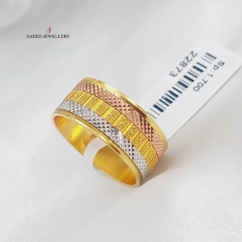 Colored CNC  Wedding Ring