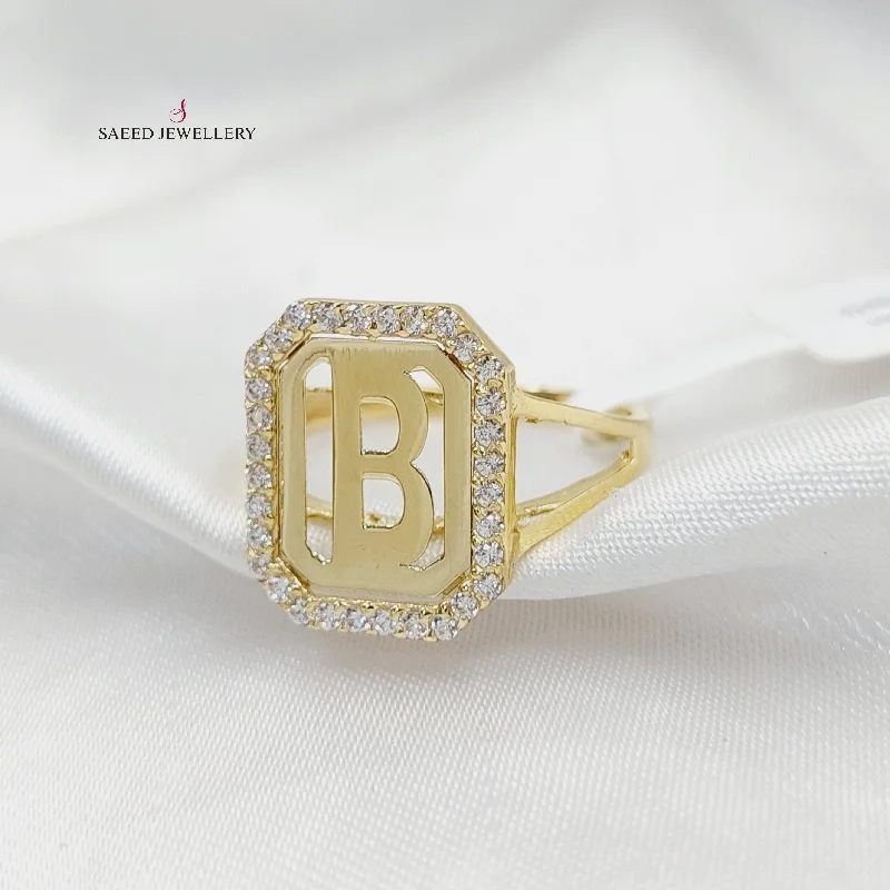 Zircon Studded B Letter