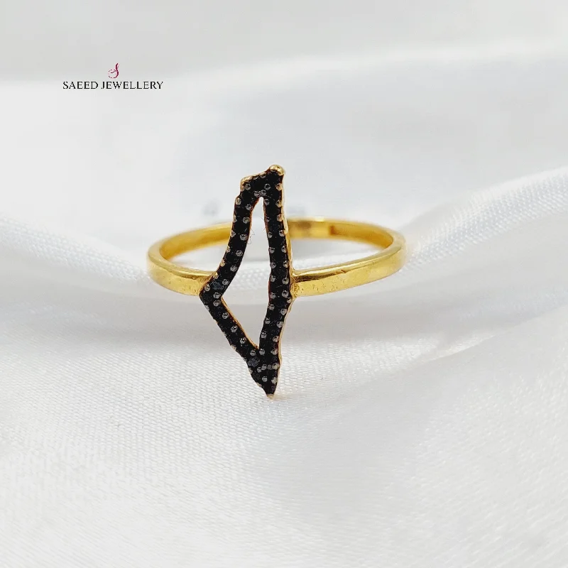 Zircon Studded Palestine Ring