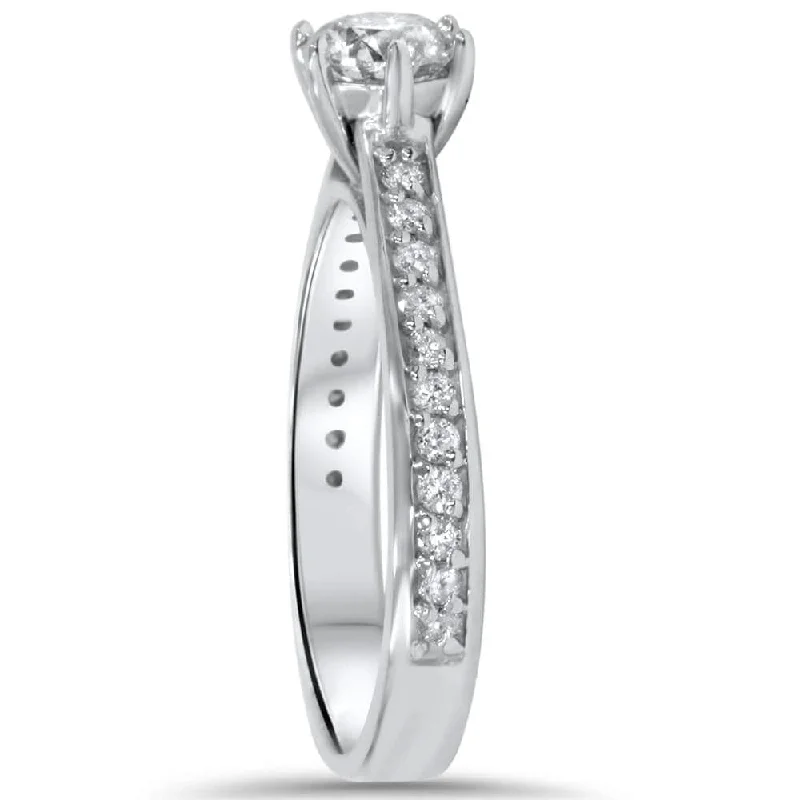 5/8ct Diamond Engagement Ring White Gold