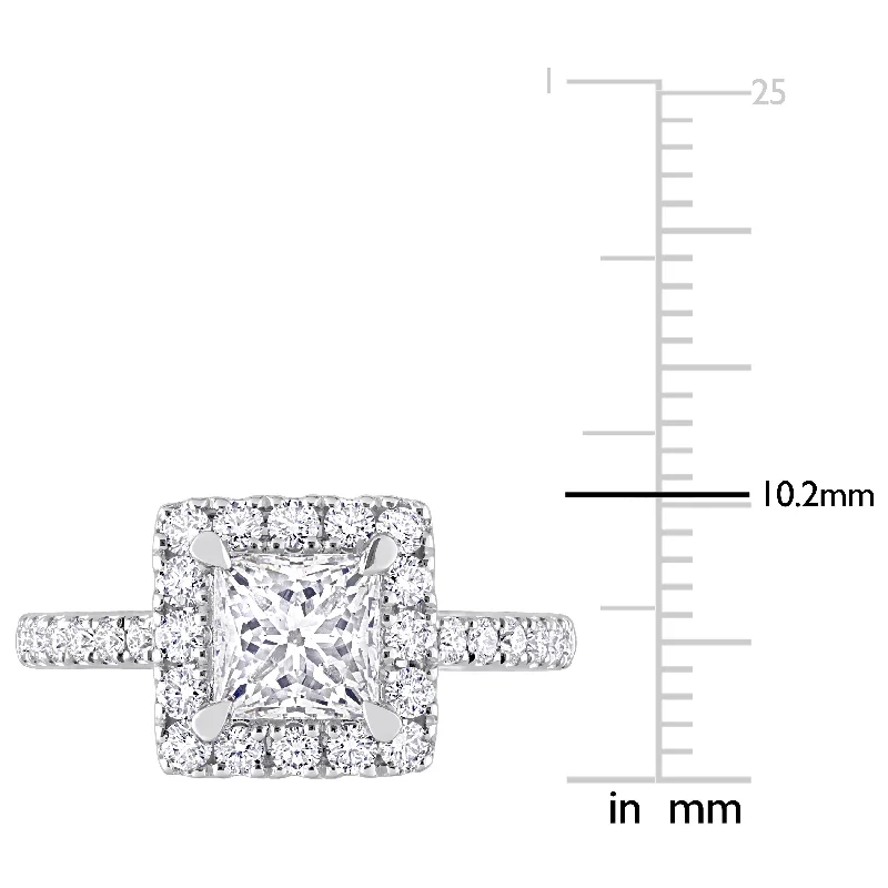 Created Forever 3 1/6ct TDW Lab-Grown Pear Diamond Ring 14k White Gold