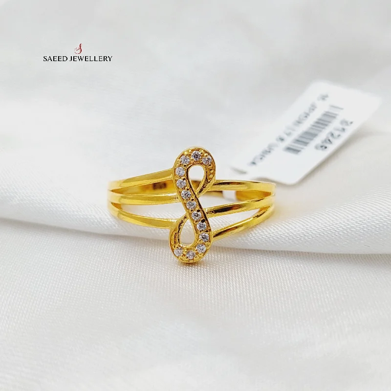 Zircon Studded Infinite Ring