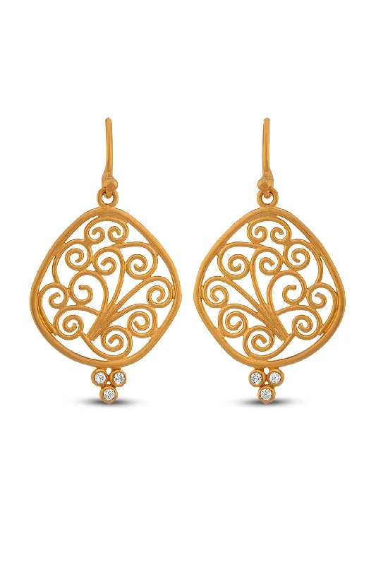 Organic Scrollwork Earrings