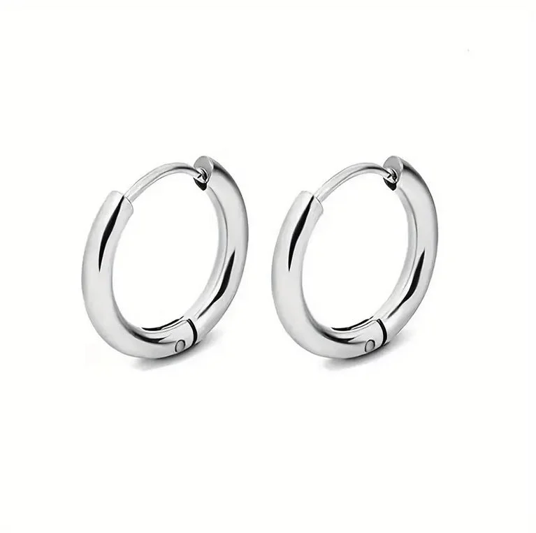 SS316L Hinge Hoop Earrings (1 pair) - ER10