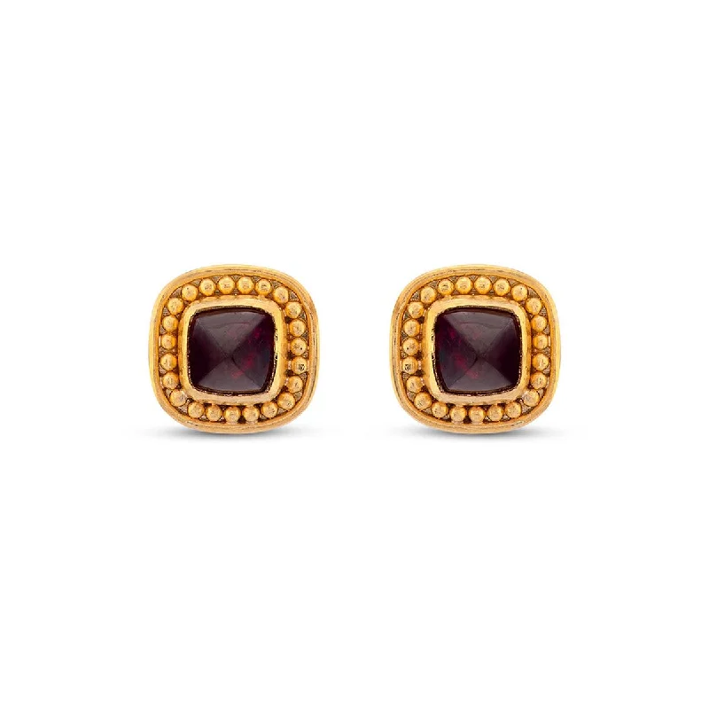 Sugarloaf Ruby Stud Earrings