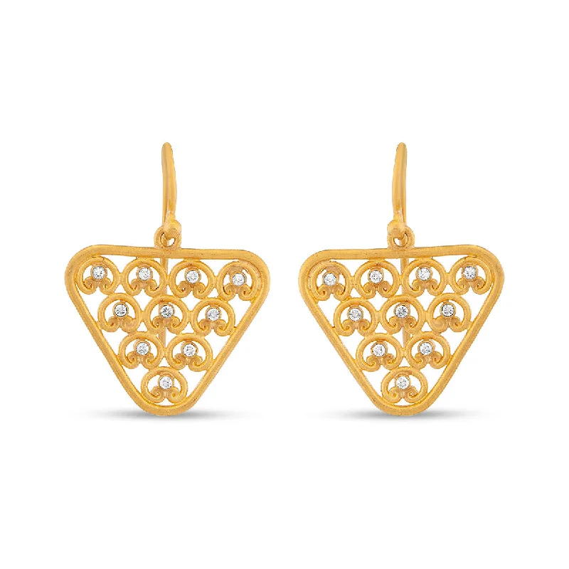 Nabla Earrings with Diamonds