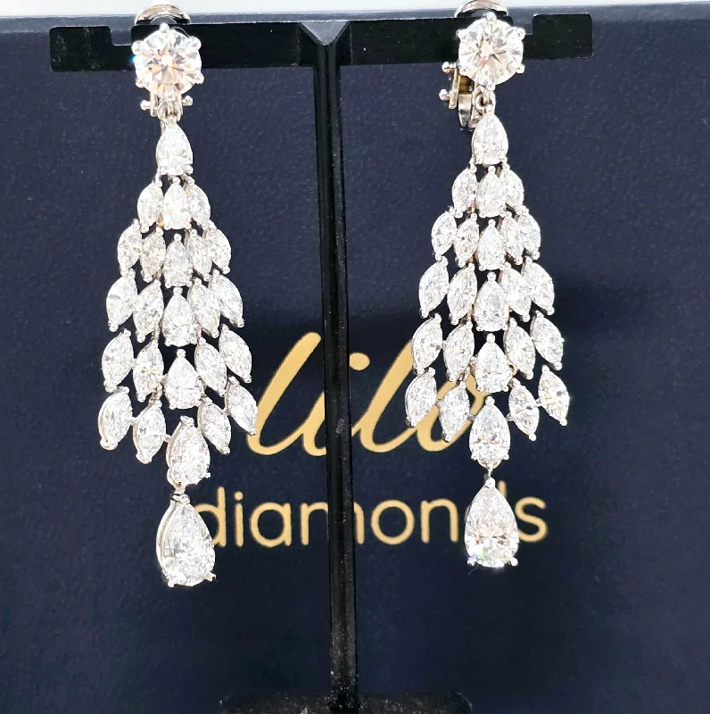 Nicole - Luxury 15.4 carat Diamond Earrings