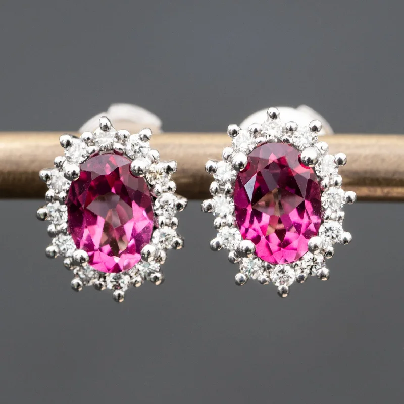 Tessa - 1.87 carat natural pink topaz & 0.35 carat natural diamonds